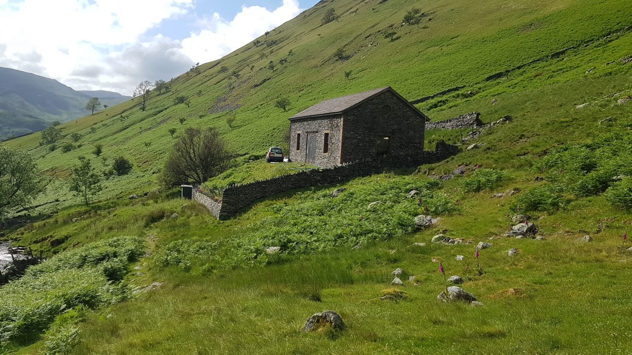 view of stone house in lake district