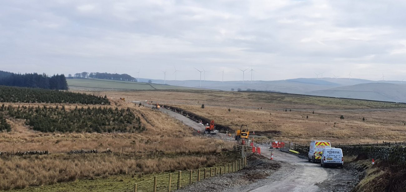 workers constructing a road