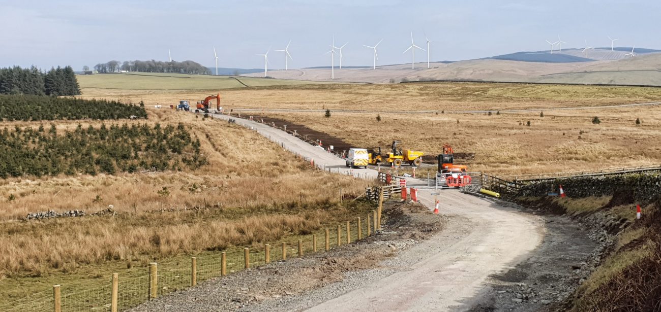 workers constructing a road