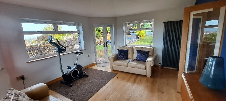 internal sitting room facing out