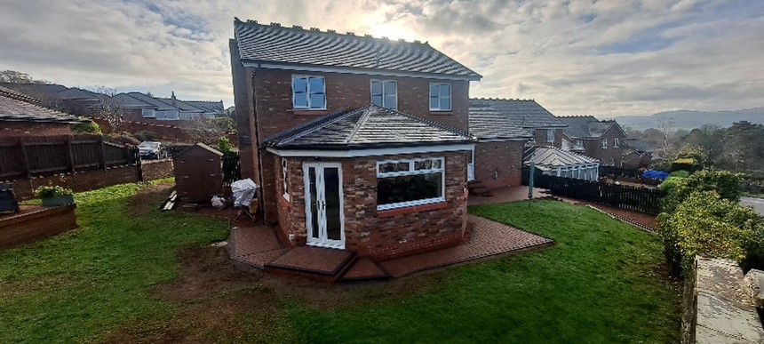 domestic property with extension