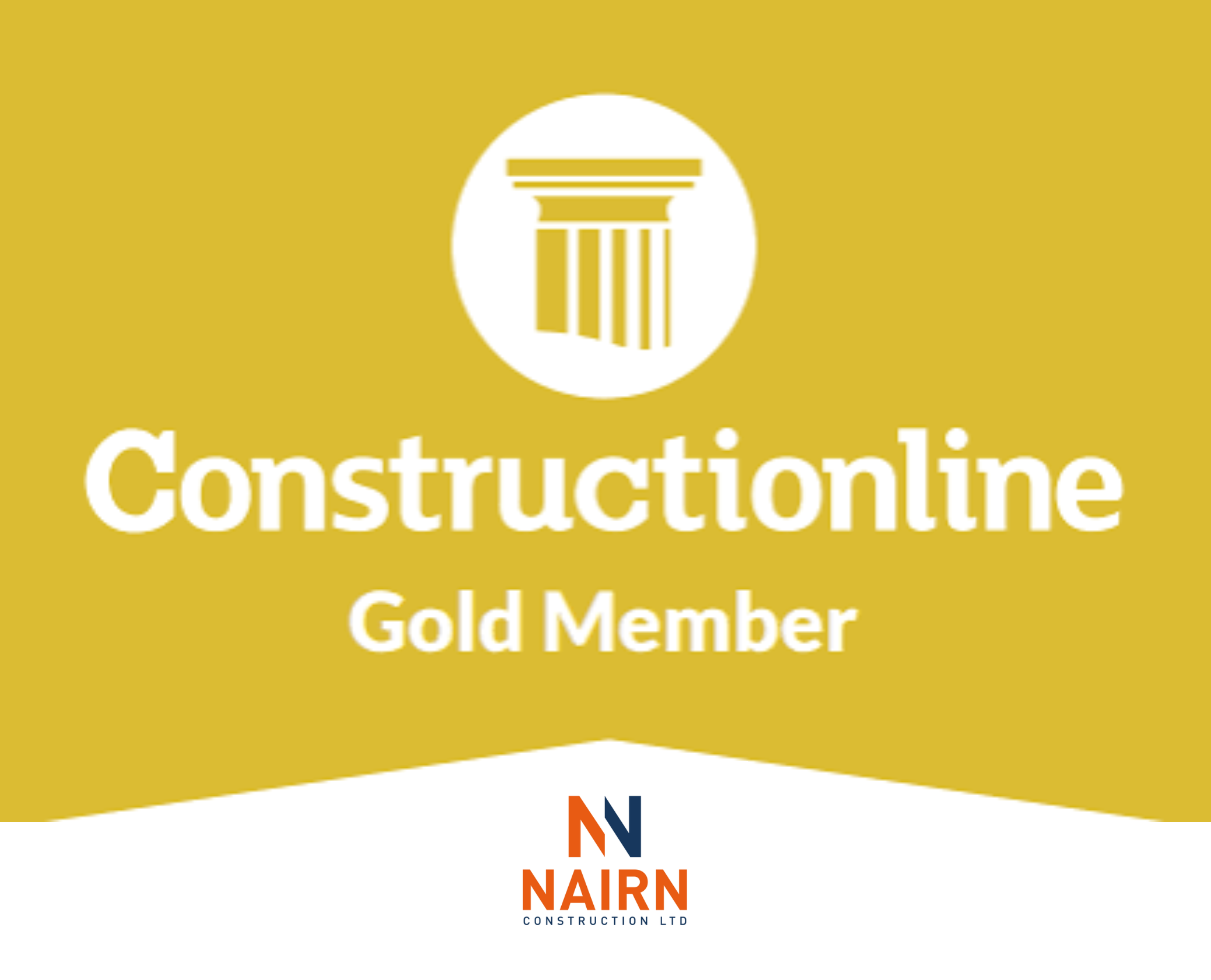 Constrctionline Gold Certified - Nairn Construction