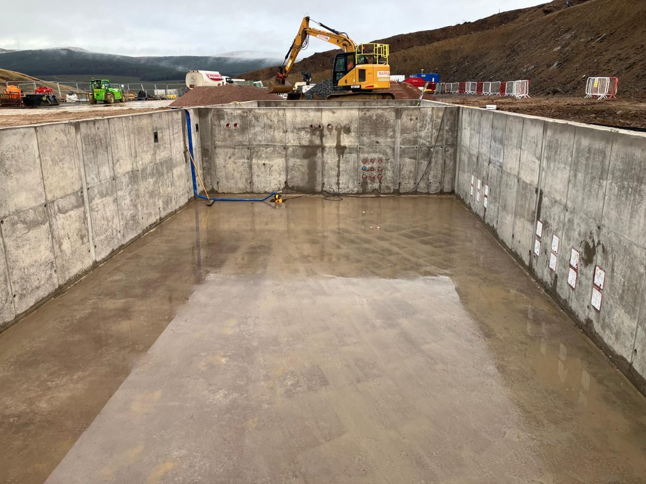 Whitelaw Brae windfarm substation compound works,