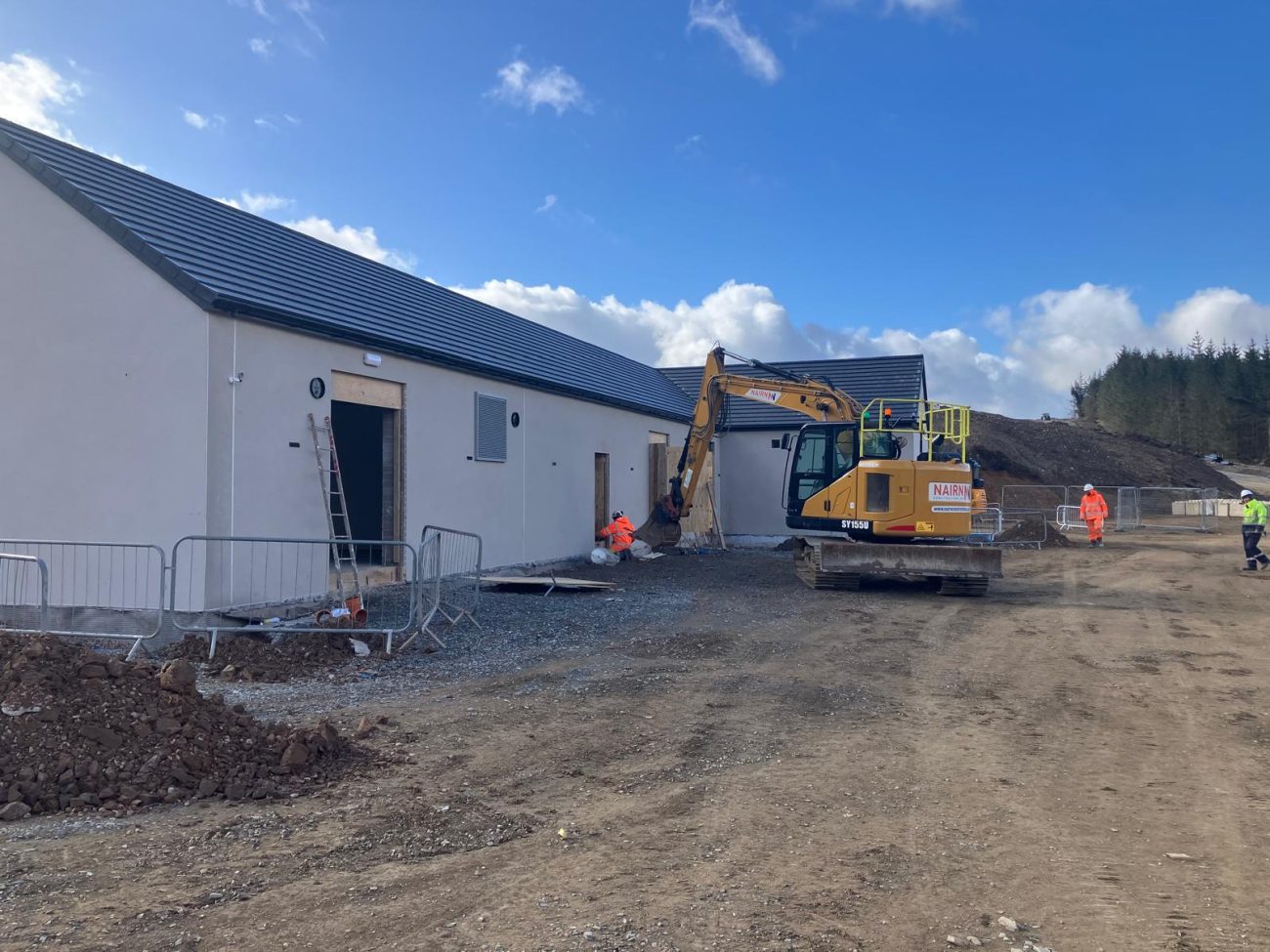 Whitelaw Brae windfarm substation compound works,