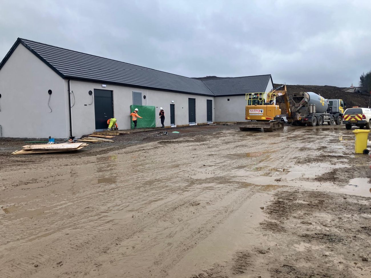 Whitelaw Brae windfarm substation compound works,