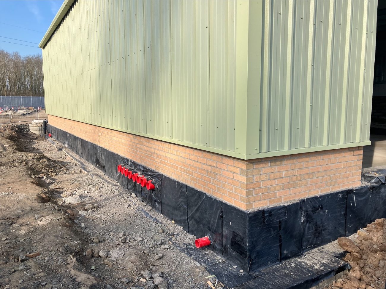 Eccles control building internal blockwork,